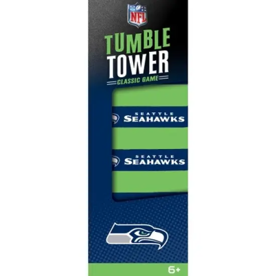 MasterPieces Real Wood Block Tumble Towers - NFL Seattle Seahawks image {1}
