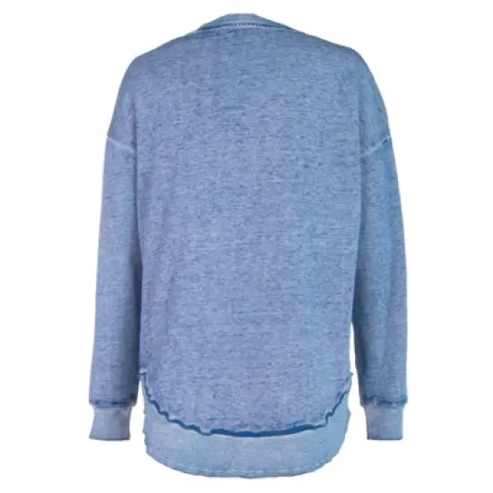 NBA Oklahoma City Thunder Women's Burnout Crew Neck Fleece Sweatshirt image {1}