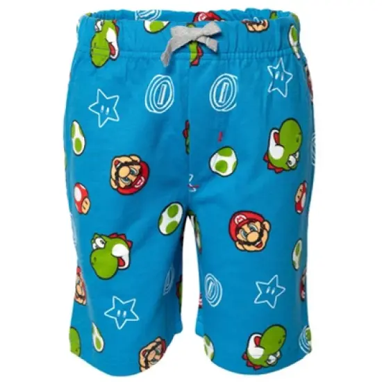 SUPER MARIO Nintendo Yoshi Mario T-Shirt and French Terry Shorts Outfit Set Toddler image {4}