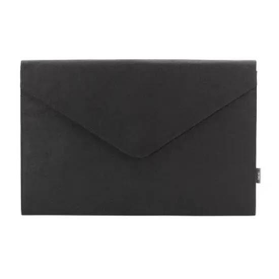 Smead Soft Touch Cloth Expanding File, 2" Expansion, Magnetic Closure, Tabloid Size, Black (70923) image {8}