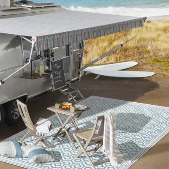 Marvao Diamond Trellis Indoor/Outdoor Area Rug - JONATHAN Y image {7}