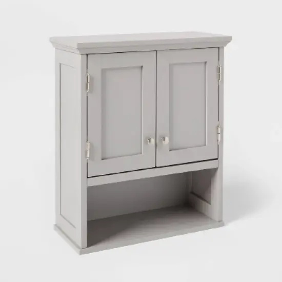 Wood Wall Cabinet Gray - Threshold&trade; image {2}