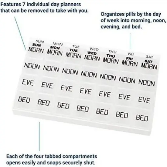 Apex MediChest Pill Organizer Assorted Carded image {2}