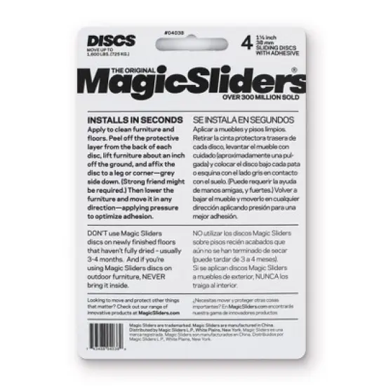 Magic Sliders 4pk 1.5" Round Adhesive image {1}