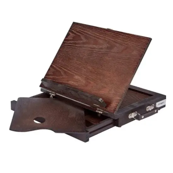 Kingart Solid Wood Tabletop Easel w/Drawer - Espresso image {7}