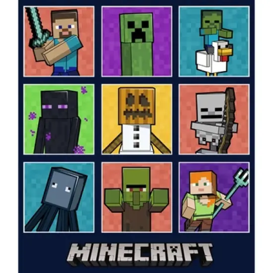 Boy's Minecraft Character Boxes T-Shirt image {1}