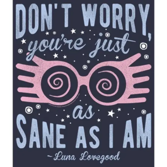 Women's Harry Potter Just As Sane As Luna Lovegood T-Shirt image {1}