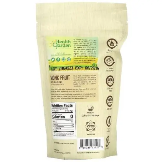 Health Garden, Monk Fruit with Allulose, 16 oz image {1}