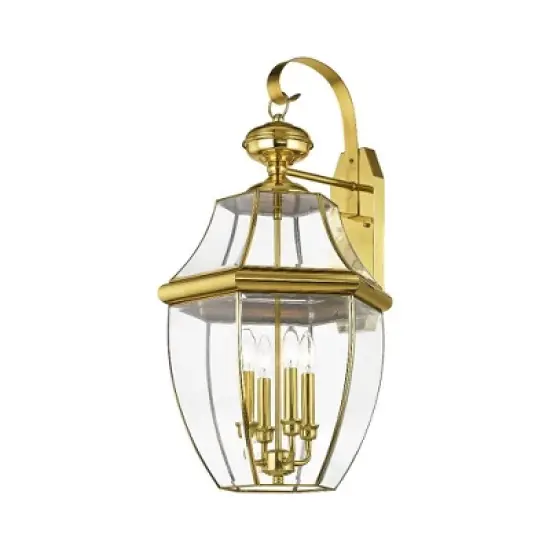 Livex Lighting Monterey 4 - Light Wall Light in  Polished Brass image {3}