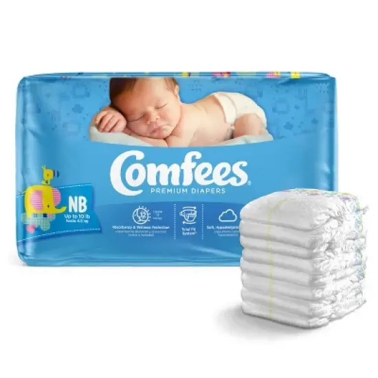 Comfees Premium Baby Diapers with Total Fit System for Boys & Girls image {3}