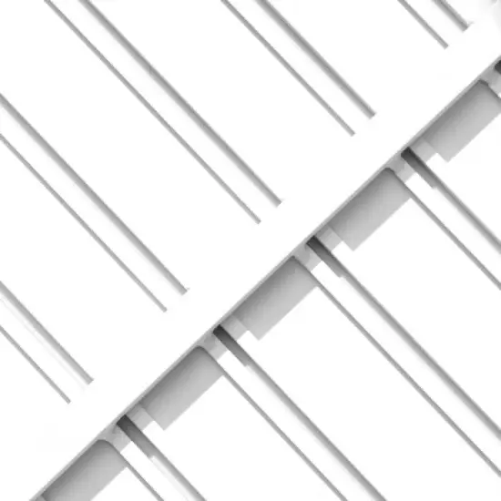 Outdoor Aluminum Square Side Table - White - Crestlive Products image {2}