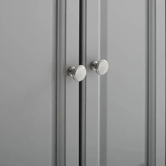 Natural Wood Top Kitchen Cart/Island Vintage Gray - Crosley image {3}