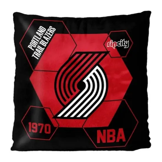 NBA Portland Trail Blazers Firm Density Connector Velvet Reverse Pillow image {3}