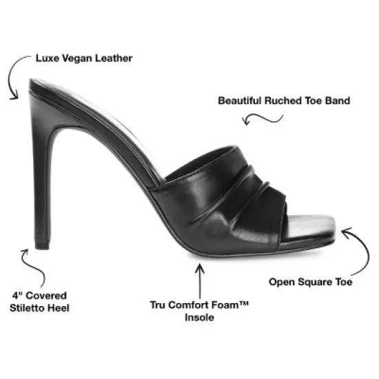 Journee Collection Womens Camber Tru Comfort Foam Open Toe High Stiletto Pumps image {7}