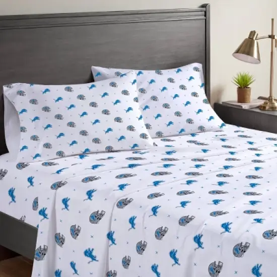 NFL Detroit Lions Small X Queen Sheet Set image {3}