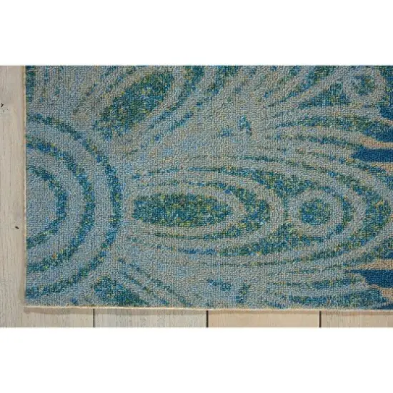 Nourison Home & Garden Blue Indoor/Outdoor Area Rug RS092 image {3}