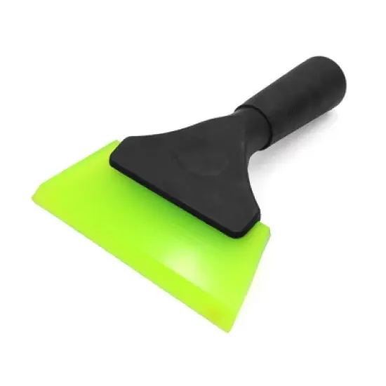 Unique Bargains Antislip Handle Green Rubber Car Window Ice Scraper Snow Removal Tool image {4}