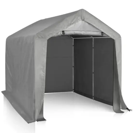 Karl Home | 8 ft. x 8 ft. Gray Portable Storage Shed image {2}