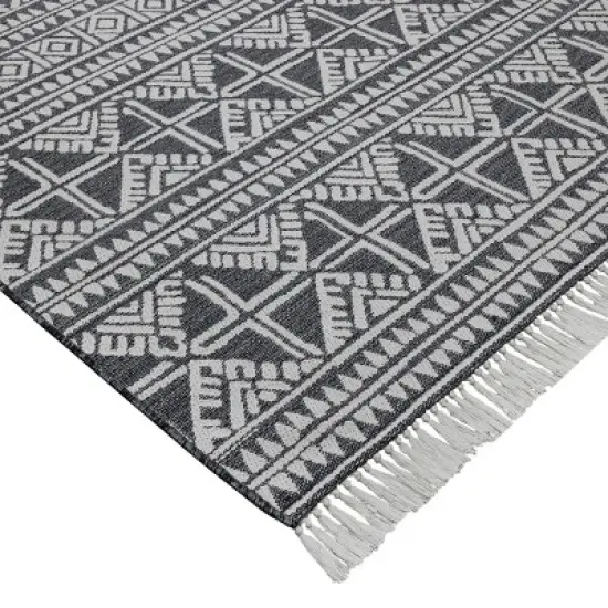 Outdoor Rug Tasseled Charcoal - Project 62&trade; image {3}