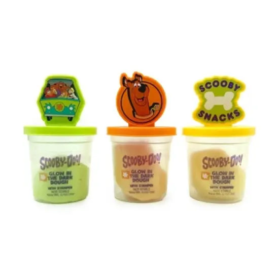 Innovative Designs 3pk Glow in the Dark Dough with Stampers Scooby Doo image {1}