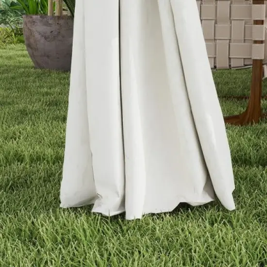 Outsunny&nbsp;10'&nbsp;x&nbsp;13' Patio Gazebo, Double Roof Outdoor Gazebo with Curtains and Metal Frame for Garden, Lawn, Backyard and Deck, Cream White image {4}