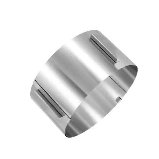 Unique Bargains Adjustable Stainless Steel Nonstick Retractable Round Cake Ring image {2}