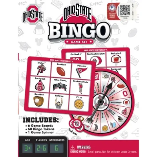 MasterPieces Kids Games - NCAA Ohio State Bingo Game image {1}