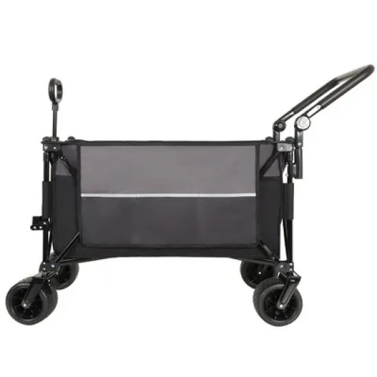SKRAN Multi-Functional Push-Pull Folding Wagon Cart with Rotating Handle & 360&deg; All-Terrain Wheels,Large Capacity for Transport,Outdoor image {8}