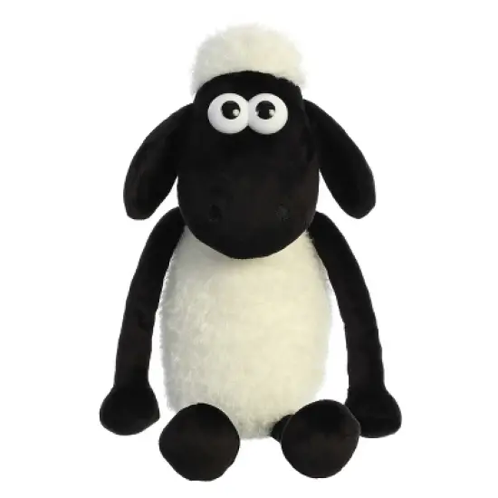 Aurora Large Shaun The Sheep Playful Stuffed Animal White 17" image {1}