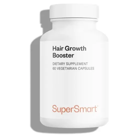 SuperSmart Hair Growth Booster 160mg per Day (Lustriva Supplement) - Biotin 40x More Soluble | Non-GMO & Gluten Free - 60 Vegetarian Capsules image {1}