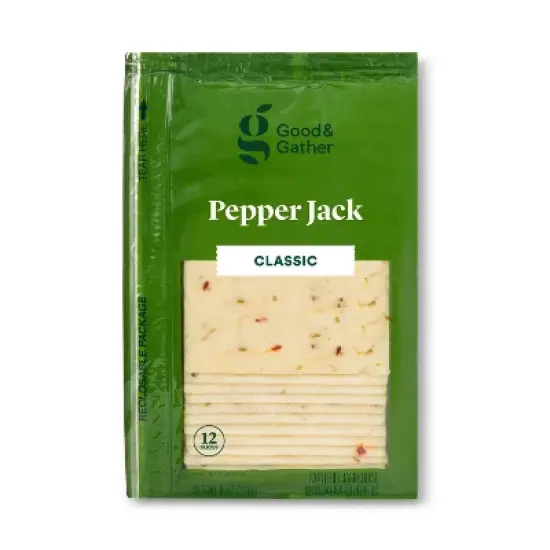 Pepper Jack Deli Sliced Cheese - 8oz/12 slices - Good & Gather&trade; image {4}