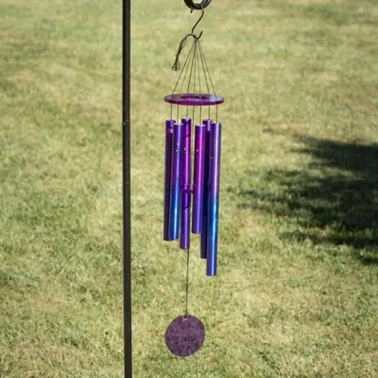 Woodstock Chimes Acrylic Galaxy Wind Chime Purple 30" image {2}