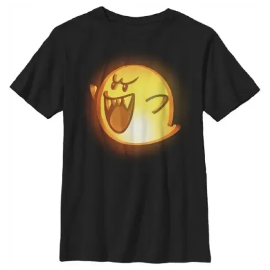 Boy's Nintendo Halloween Boo Pumpkin T-Shirt image {3}