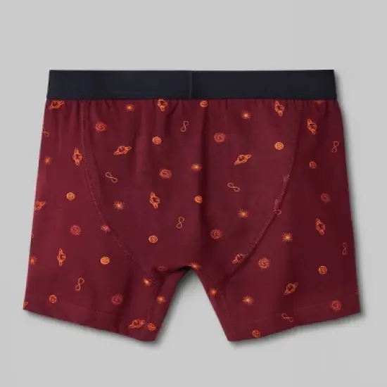 Men's Fairisle/Celestial Badge Boxer Briefs 4pk - Original Use&trade; Blue/Maroon/Orange image {2}