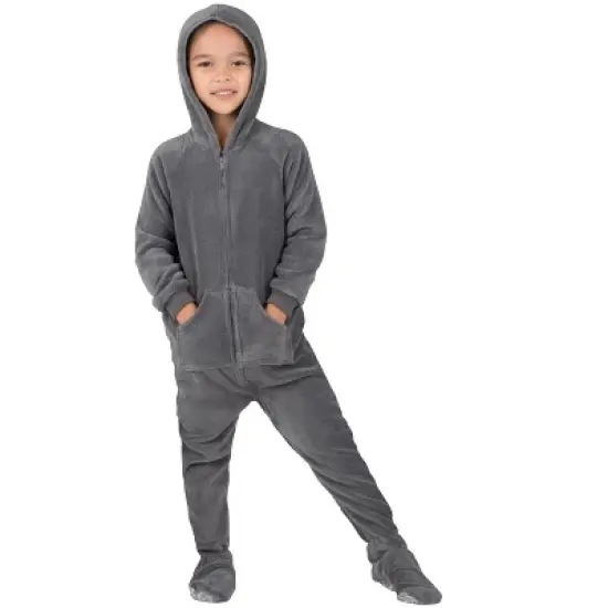 Footed Pajamas - Howling Moon Toddler Hoodie Chenille Onesie image {2}