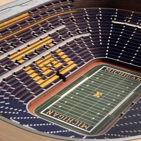 NCAA Michigan Wolverines 25-Layer StadiumViews 3D Wall Art image {2}