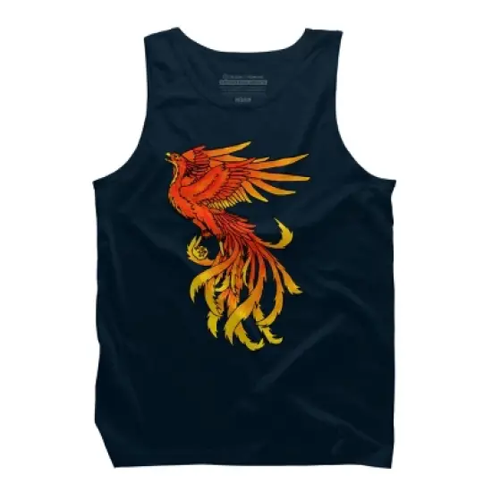 Men's Design By Humans Phoenix By Zeldy Tank Top image {5}