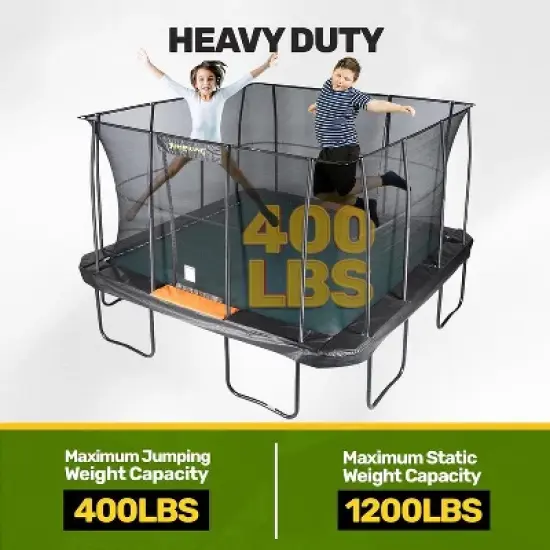 HomeStock 13' x 13' Heavy Duty Square Trampoline image {2}