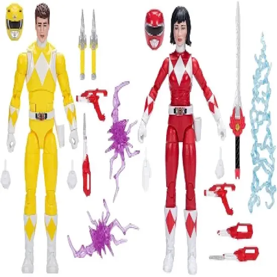 Power Rangers 6 Inch Figure 2 Pack | Swap Yellow and Red Ranger image {1}