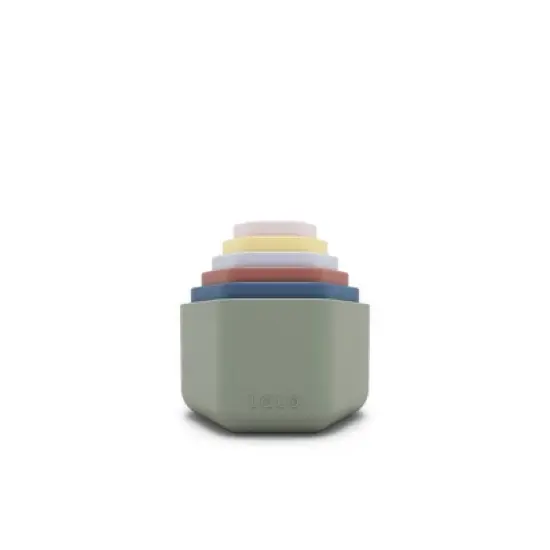 Lalo 6pc Silicone Stacking Cups Bath Toy image {7}