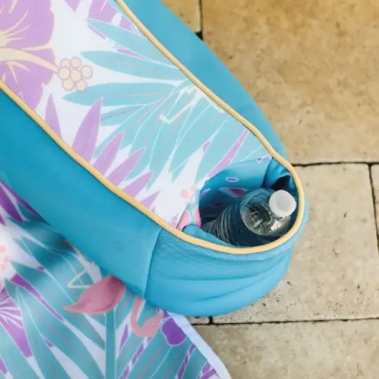 Big Joe Lazy Lounger, No Inflation Needed Pool Float with Headrest and Footrest, Quick Draining Fabric image {4}