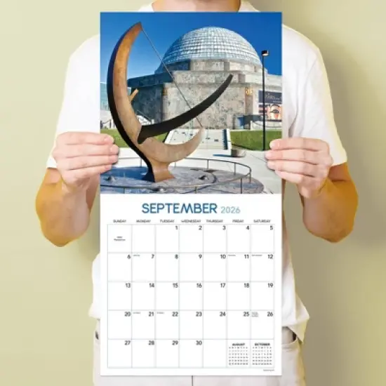 TF Publishing 13.5"x14.5" 2026 Chicago Wall Calendar image {3}