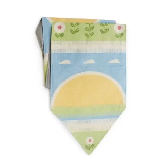 Classroom Decorative Fabric Table Runner - 64'' Long Spring Themed Table Dcor for Preschools and Daycare image {4}