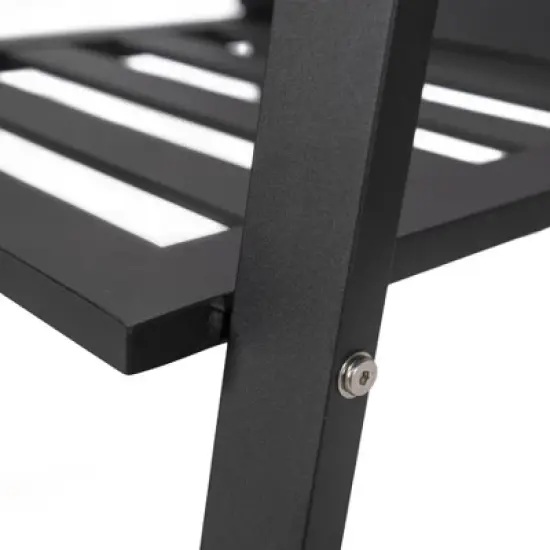 LeisureMod Chelsea 7-Piece Patio Dining Set, 60" Round Aluminum Dining Table and 6 Dining Armchair image {13}