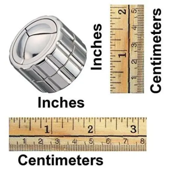 University Games Hanayama Level 4 Cast Metal Brain Teaser Puzzle - Cylinder image {1}