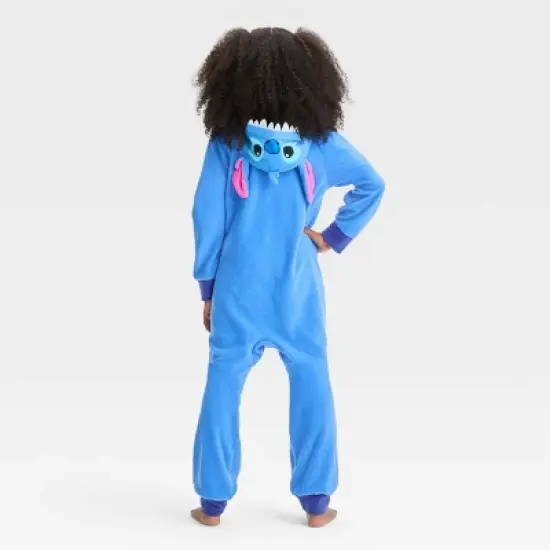 Girls' Lilo & Stitch Hooded Union Suit - Blue image {1}