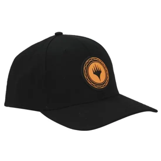 Magic: The Gathering Game Orange Planeswalker Symbol Black Snapback Hat image {2}