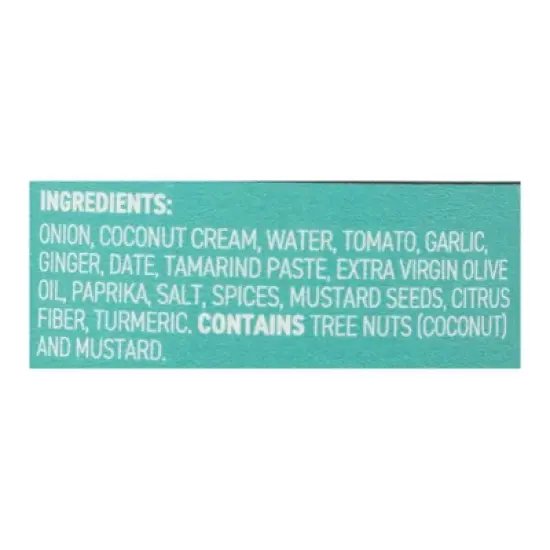 Masala Mama Coconut Curry Cooking Sauce - Case of 6/10 oz image {6}