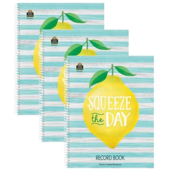 Teacher Created Resources Lemon Zest Record Book, Pack of 3 image {2}