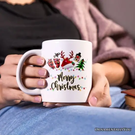 Baby Christmas Mug, Buffalo Plaid Gift (Non-Custom Only)| OrnamentallyYou image {2}